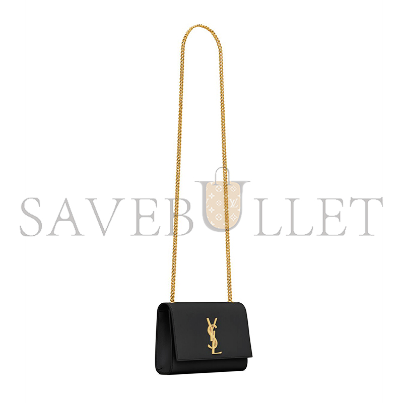 YSL KATE SMALL IN GRAIN DE POUDRE EMBOSSED LEATHER 469390BOW0J1000 (20*12.5*5cm)